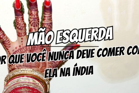 RECEITAS VEGETARIANAS mão esquerda na índia